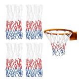 4 Pcs Small Net Replacement for 8 Loops Mini Basketball Hoop, Rainproof Sunscreen for All-Weather 8-10.25' Rims Basketball Hoop Net for Indoor and Outdoor Replacement Net - Retail: $6'