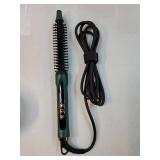 Mini Thermal Round Brush, 1/2 Inch Barrel Volume Heat Styling Brush for Men and Women Short Thin Curly Straight Hair, Heated Curling Iron,12 Temperature Setting (1.1 Inch with Bristles) - Retail: $30