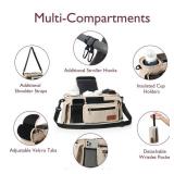 Universal Stroller Organizer with Insulated Cup Holder Detachable Phone Bag & Shoulder Strap, Fits for Stroller like Uppababy, Baby Jogger, Britax, BOB, Umbrella and Pet Stroller - Retail: $50