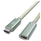 USB C Extension Cable (20Gbps/240W/3.3Ft), USB 3.2 Type C 3.1 Male to Female Extension Charging & Sync for iPhone 16 15 Pixel PSVR2 MacBook Air Pro/New iPad Dell XPS Surface Book Green - Retail: $14