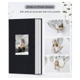 Photo Album 4x6-300 Photos Linen Cover Photo Books with 300 Horizontal Pockets, Slip-in Picture Albums for Family Wedding Anniversary Baby Vacation Pictures - Retail: $20