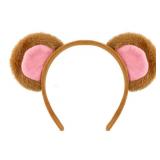 Fluffy Monkey Headband for Women Adult, Brown Monkey Ears Headband Adult, Funny Monkey Ears Accessories for Monkey Costume Women Halloween, Party, Not a Toy, For users aged 15 and Above. - Retail: $6