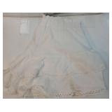 Flowy Shorts for Women Casual Boho Ruffle Tiered Skorts High Waist Mini Skirts Golf Tennis Butterfly Crochet Shorts - A White L - Retail: $30