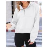 AUTOMET Womens Hoodies Fleece Fall Fashion Outfits Workout Sweatshirts Y2k Winter Zip Up Jackets Oversized Tops Clothes 2026 White M - Retail $38 AUTOMET Womens Hoodies Fleece Fall Fashion Outfits Workout Sweatshirts Y2k Winter Zip Up Jackets Oversized Tops Clothes 2026 White M - Retail $38