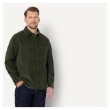 Amazon Essentials Men's Regular Fit Corduroy Overshirt, Dark Olive, Large - Retail $30 Amazon Essentials Men's Regular Fit Corduroy Overshirt, Dark Olive, Large - Retail $30