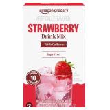 5 pk Amazon Grocery Strawberry Drink Mix with Caffeine 10 Packets 5 pk Amazon Grocery Strawberry Drink Mix with Caffeine 10 Packets