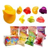 7 Friuts in 7 Packs Assorted Gummy Candies Individually Wrapped, Peelable Fruit-Shaped Gummies Candy made with Real Fruit Juice (≥30%), Chewy Peeling Candy Gummy Snacks Net 350g/12.35oz 7 Friuts in 7 Packs Assorted Gummy Candies Individually Wrapped, Peelable Fruit-Shaped Gummies Candy made with Real Fruit Juice (≥30%), Chewy Peeling Candy Gummy Snacks Net 350g/12.35oz