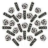 32 Counts Black White Twisty and Swirl Lollipops Blackberry Flavor, Individually Wrapped Lollipop Suckers Candy Bulk, Party Candy Buffet Lollipops Swirl, Halloween Treats Suckers 32 Counts Black White Twisty and Swirl Lollipops Blackberry Flavor, Individually Wrapped Lollipop Suckers Candy Bulk, Party Candy Buffet Lollipops Swirl, Halloween Treats Suckers