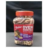 Fisher Snack Oven Roasted Never Fried Mixed Nuts with Peanuts, 24 Ounces, Peanuts, Almonds, Cashews, Pistachios, Pecans, Made With Sea Salt, Non-GMO, No Oils, Artificial Ingredients or Preservatives ( Fisher Snack Oven Roasted Never Fried Mixed Nuts with Peanuts, 24 Ounces, Peanuts, Almonds, Cashews, Pistachios, Pecans, Made With Sea Salt, Non-GMO, No Oils, Artificial Ingredients or Preservatives (