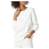 Amazon Essentials Women's Fleece Crewneck Pullover Sweatshirt White, X-Large - Retail $25 Amazon Essentials Women's Fleece Crewneck Pullover Sweatshirt White, X-Large - Retail $25