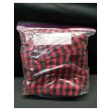 Amazon Essentials Women's Flannel Long-Sleeve Button Front Shirt and Pant Pajama Set, Black Red Mini Buffalo Plaid, Medium - Retail $21 Amazon Essentials Women's Flannel Long-Sleeve Button Front Shirt and Pant Pajama Set, Black Red Mini Buffalo Plaid, Medium - Retail $21