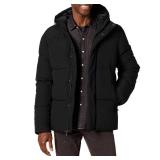 Amazon Essentials Men's Mid-Length Hooded Puffer Coat (Available in Big & Tall), Black, Medium - Retail $60 Amazon Essentials Men's Mid-Length Hooded Puffer Coat (Available in Big & Tall), Black, Medium - Retail $60