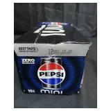 Pepsi Cola Zero Sugar Soda Pop 7.5 fl oz 10 Pack Mini Cans Pepsi Cola Zero Sugar Soda Pop 7.5 fl oz 10 Pack Mini Cans