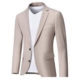 MY'S Men's Slim Fit Blazer, Two Button Casual Lightweight Jacket, Sport Coat for Daily Beige Medium - Retail $40 MY'S Men's Slim Fit Blazer, Two Button Casual Lightweight Jacket, Sport Coat for Daily Beige Medium - Retail $40