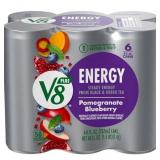 V8 +Energy Pomegranate Blueberry Juice Energy Drink 8 fl oz Can 6 Count V8 +Energy Pomegranate Blueberry Juice Energy Drink 8 fl oz Can 6 Count