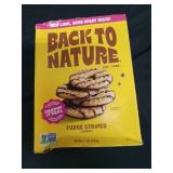 Back to Nature Fudge Striped Cookies, Plant-Based, Non-GMO, Made with Wheat Flour, Snack Happy, 7.7 oz Box Back to Nature Fudge Striped Cookies, Plant-Based, Non-GMO, Made with Wheat Flour, Snack Happy, 7.7 oz Box