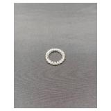 PAVOI Rhodium Plated Princess Cut Cubic Zirconia Love Ring - 3mm Stackable Bands for Women - Gold Eternity Rings for Women, Size 5 PAVOI Rhodium Plated Princess Cut Cubic Zirconia Love Ring - 3mm Stackable Bands for Women - Gold Eternity Rings for Women, Size 5