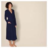 Amazon Essentials Women's Lightweight Waffle Full-Length Bathrobe (Available in Plus Size), Navy, XX-Large Amazon Essentials Women's Lightweight Waffle Full-Length Bathrobe (Available in Plus Size), Navy, XX-Large