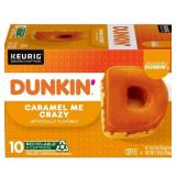 Dunkin Caramel Me Crazy Coffee Keurig K-Cup Pods 10 Count Box Dunkin Caramel Me Crazy Coffee Keurig K-Cup Pods 10 Count Box