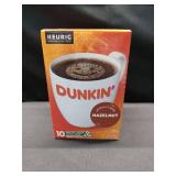 Dunkin Hazelnut Artificially Flavored Coffee Keurig K Cup Pods 10 Count Box Dunkin Hazelnut Artificially Flavored Coffee Keurig K Cup Pods 10 Count Box