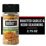 Weber Roasted Garlic & Herb Seasoning Kosher 2.75 OZ Weber Roasted Garlic & Herb Seasoning Kosher 2.75 OZ
