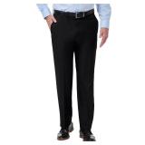 Haggar Mens Premium Comfort Reg. and Big & Tall Sizes Dress Pants, Solid Black, 38W x 29L US - Retail $55 Haggar Mens Premium Comfort Reg. and Big & Tall Sizes Dress Pants, Solid Black, 38W x 29L US - Retail $55