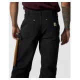 Carhartt Men's B01 Loose Straight Firm Duck Double-Front Dungaree, Black, W40 x L30 - Retail $65 Carhartt Men's B01 Loose Straight Firm Duck Double-Front Dungaree, Black, W40 x L30 - Retail $65
