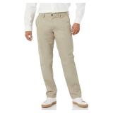 Amazon Essentials Men's Straight-Fit Wrinkle-Resistant Flat-Front Chino Pant, Khaki Beige, 35W x 34L - Retail $28 Amazon Essentials Men's Straight-Fit Wrinkle-Resistant Flat-Front Chino Pant, Khaki Beige, 35W x 34L - Retail $28