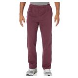 Amazon Essentials Men's Fleece Open Bottom Sweatpant (Available in Big & Tall), Burgundy, Large Amazon Essentials Men's Fleece Open Bottom Sweatpant (Available in Big & Tall), Burgundy, Large