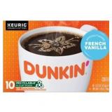 Dunkin French Vanilla Artificially Flavored Coffee Keurig K Cup Pods 10 Count Box Dunkin French Vanilla Artificially Flavored Coffee Keurig K Cup Pods 10 Count Box
