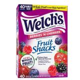 WELCH'S Fruit Snacks Berries 'n Cherries - 32oz/40ct WELCH'S Fruit Snacks Berries 'n Cherries - 32oz/40ct