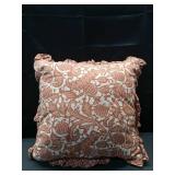 Square Pumpkin Pillow with Printed Reverse and Ruffle Trim - Threshold Square Pumpkin Pillow with Printed Reverse and Ruffle Trim - Threshold