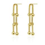 HUARJO 14K Gold Plated S925 Sterling Silver Post Drop Dangle Earrings for Women,Cubic Zirconia Paperclip Link Chain Earrings for Women. (U Shaped Bamboo-Gold1) HUARJO 14K Gold Plated S925 Sterling Silver Post Drop Dangle Earrings for Women,Cubic Zirconia Paperclip Link Chain Earrings for Women. (U Shaped Bamboo-Gold1)