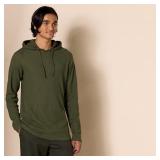 Amazon Essentials Men's Pullover Hoodie, Long-Sleeve Slub Thermal, Olive, X-Large Tall (Previously GoodThreads) - Retail $23 Amazon Essentials Men's Pullover Hoodie, Long-Sleeve Slub Thermal, Olive, X-Large Tall (Previously GoodThreads) - Retail $23