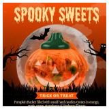 120 PCS Halloween Small Hard Candy Packed in A Pumpkin Jar Individually Wrapped 120 PCS Halloween Small Hard Candy Packed in A Pumpkin Jar Individually Wrapped
