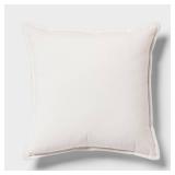 Velvet Reverse Oblong Dec Pillow Ivory - Threshold: Indoor Cotton Fabric, Polyester Fill, Sewn Seam Closure Velvet Reverse Oblong Dec Pillow Ivory - Threshold: Indoor Cotton Fabric, Polyester Fill, Sewn Seam Closure