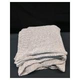 50\'x60\' Shiny Chenille Throw Blanket Neutral - Threshold: Soft Knitted, Reversible, Machine Washable, Modern Home Decor 50\'x60\' Shiny Chenille Throw Blanket Neutral - Threshold: Soft Knitted, Reversible, Machine Washable, Modern Home Decor