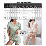 WJing Yi Jia 4Pcs Womens Satin Silky Pajama Sets Short Sleeve Shirt Floral Pajamas Set Soft PJ Loungewear Sleepwear Medium WJing Yi Jia 4Pcs Womens Satin Silky Pajama Sets Short Sleeve Shirt Floral Pajamas Set Soft PJ Loungewear Sleepwear Medium