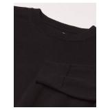 Amazon Essentials Boys' Uniform Cotton Crewneck Sweater, Black, X-Large Amazon Essentials Boys' Uniform Cotton Crewneck Sweater, Black, X-Large