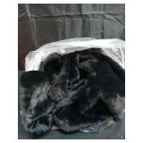 Amazon Essentials Women's Relaxed-Fit Long Faux Fur Coat with Lapel Collar, Black, Medium - Retail $40 Amazon Essentials Women's Relaxed-Fit Long Faux Fur Coat with Lapel Collar, Black, Medium - Retail $40