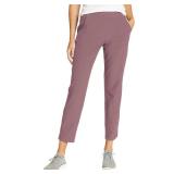 Eddie Bauer Travel Pants Women - Lightweight Elastic Waistband Ankle Pants (Pink, XL) - Retail $20 Eddie Bauer Travel Pants Women - Lightweight Elastic Waistband Ankle Pants (Pink, XL) - Retail $20