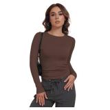 MLYENX 3 Pack Womens Long Sleeve Shirts Crew Neck Basic Stretchy Fitted Y2K Tops Going Out Fashion Clothes size small - Retail $40 MLYENX 3 Pack Womens Long Sleeve Shirts Crew Neck Basic Stretchy Fitted Y2K Tops Going Out Fashion Clothes size small - Retail $40