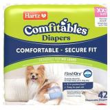 Hartz Comfitables Dog Diapers XXS Size 42 Count Hartz Comfitables Dog Diapers XXS Size 42 Count