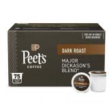 Peet s Coffee Major Dickason s Blend Premium Dark Roast Single Serve Coffee Pods 75 Count Peet s Coffee Major Dickason s Blend Premium Dark Roast Single Serve Coffee Pods 75 Count