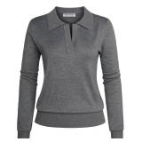 Kate Kasin Fall Sweaters V Neck Knitted Tops Casual Ribbed Shirt Loose Pullover Sweater Dark Grey M - Retail $23 Kate Kasin Fall Sweaters V Neck Knitted Tops Casual Ribbed Shirt Loose Pullover Sweater Dark Grey M - Retail $23