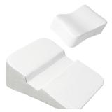 Novelledo Side Sleeper Pillows for Adults,2PCS Bed Wedge Pillow Set for Sleep,Contoured Support Pillows,Support Shoulder Relief,Ergonomic Shoulder Pillow for Side Sleepers,Removable and Clean - Retail Novelledo Side Sleeper Pillows for Adults,2PCS Bed Wedge Pillow Set for Sleep,Contoured Support Pillows,Support Shoulder Relief,Ergonomic Shoulder Pillow for Side Sleepers,Removable and Clean - Retail