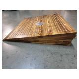 Wooden Threshold Ramp for Home Steps, 8' Rise Doorway Ramp with Non-Slip Grooves, Door Ramp for Wheelchair/Walker/Cart/Scooter, (31.4 W*8.0' H, Solid Pine Wood, 600LBS Capacity) - Retail: $146 Wooden Threshold Ramp for Home Steps, 8' Rise Doorway Ramp with Non-Slip Grooves, Door Ramp for Wheelchair/Walker/Cart/Scooter, (31.4 W*8.0' H, Solid Pine Wood, 600LBS Capacity) - Retail: $146