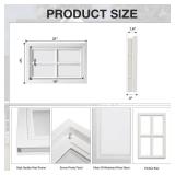NeatiEase 4 Pcs Garage Door Windows, Replacement Vinyl Windows Inserts Kit with UV Resistant Resin Glass for Exterior Garage Doors (Cross Design) - Retail: $200 NeatiEase 4 Pcs Garage Door Windows, Replacement Vinyl Windows Inserts Kit with UV Resistant Resin Glass for Exterior Garage Doors (Cross Design) - Retail: $200
