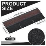 Maasechs 7 Pack 39'' X13'' Double Layer Asphalt Roof Shingles for Home 3-tab Roofing Shingles Tile Repairing Self Adhesive Shed Decor for Outdoor Garage Pet House Cover 10.7 Square Feet(Black) - Retai Maasechs 7 Pack 39'' X13'' Double Layer Asphalt Roof Shingles for Home 3-tab Roofing Shingles Tile Repairing Self Adhesive Shed Decor for Outdoor Garage Pet House Cover 10.7 Square Feet(Black) - Retai