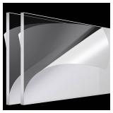 Roowest 2 Pcs 18 x 36 Inch, 1/4 Inch Thick Clear Acrylic Plexiglass Sheets Transparent Plastic Panels Sheets Cut to Size Cast Acrylic Board Panel with Protective Film for Craft DIY Project Sign Frame Roowest 2 Pcs 18 x 36 Inch, 1/4 Inch Thick Clear Acrylic Plexiglass Sheets Transparent Plastic Panels Sheets Cut to Size Cast Acrylic Board Panel with Protective Film for Craft DIY Project Sign Frame